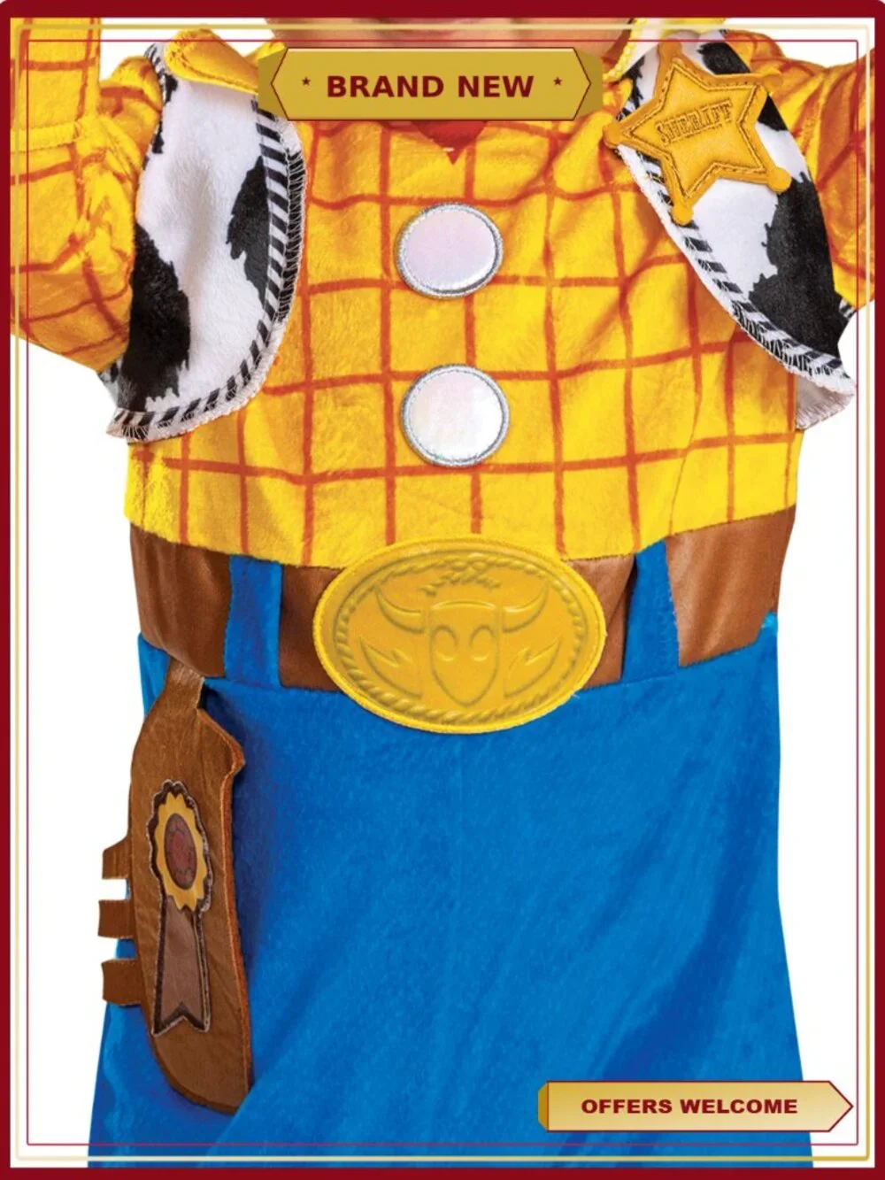 Disney Toy Story Woody Deluxe Infant Costume 6-12M Halloween